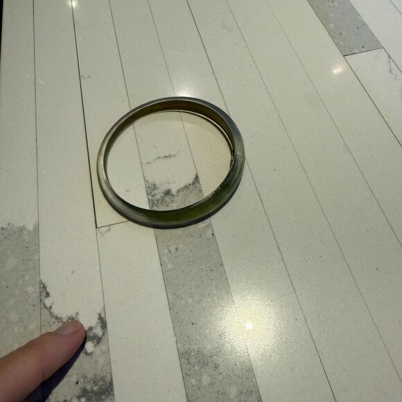 Alexis Bittar Lucite Skinny Bangle – Olive Green - Picture 2 of 3